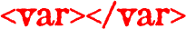 <var></var>